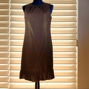 Tahari Bronze Glimmer Dress